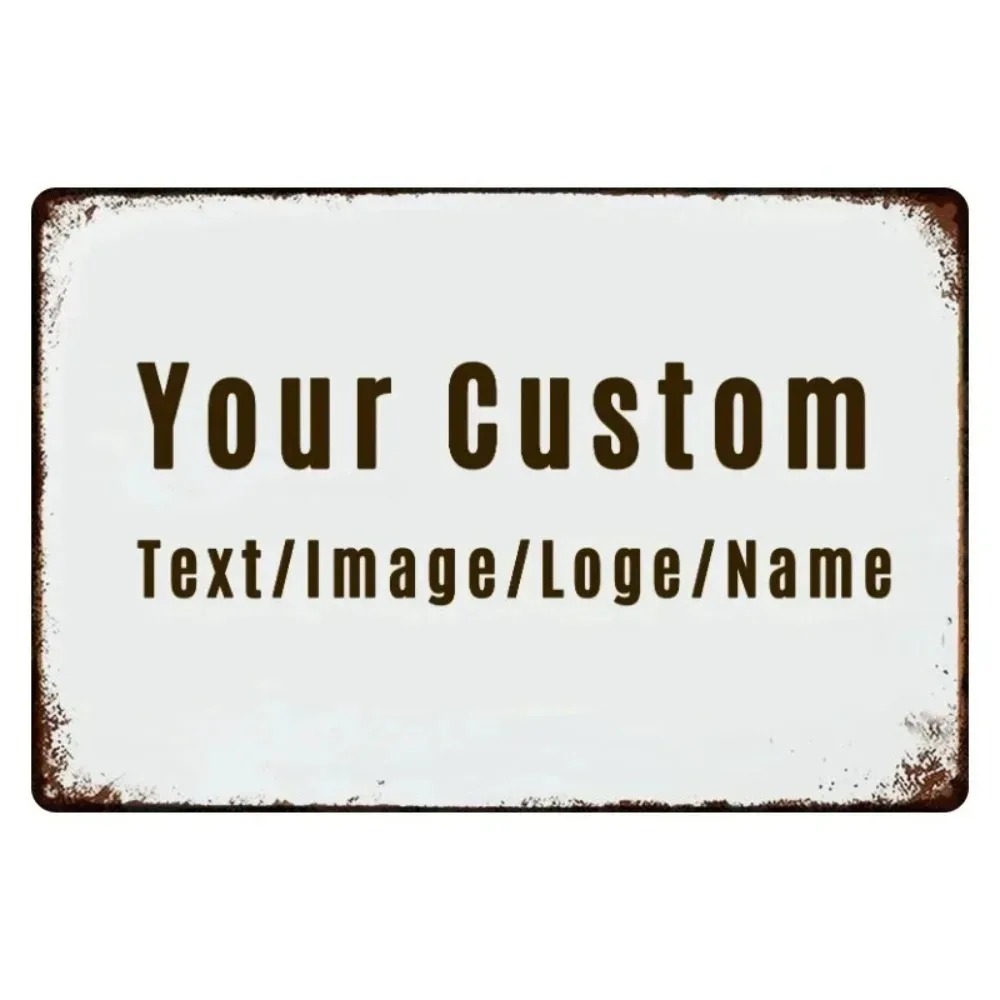 Home Office Ideas - 1 stuk Gepersonaliseerd Retro Aluminium Bord