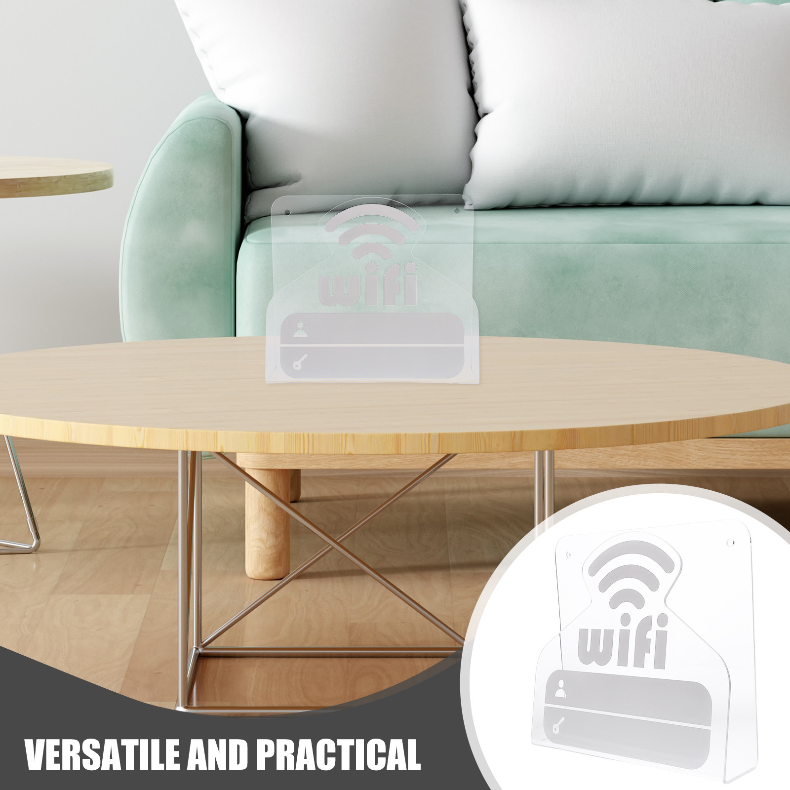Home Office Guest Room - WiFi-wachtwoordbord Acryl Desktop Wandplank Displaybord Duidelijke