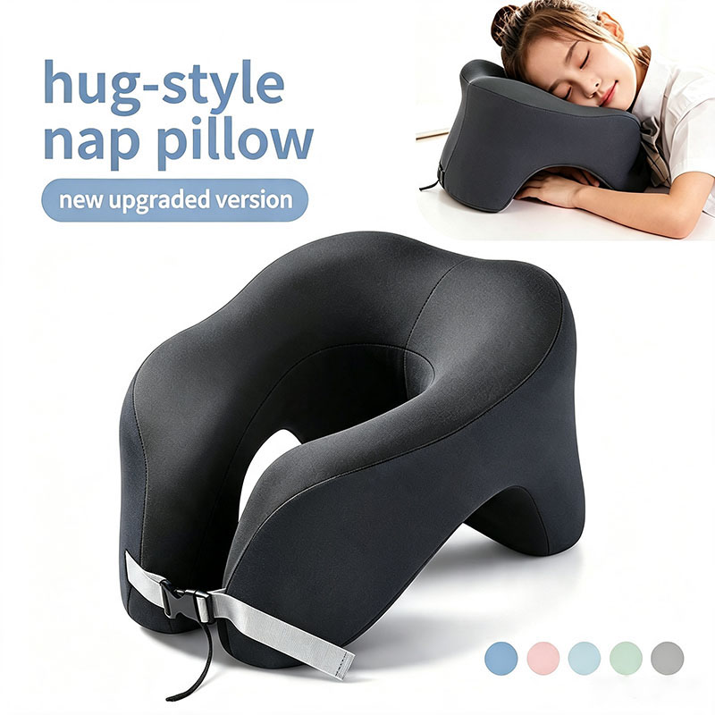 Home Office Head - Memory Foam U-vormig nekkussen Reiskussen voor