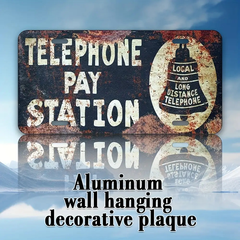 Home Office Pay - Tin Sign - Telefoonbetaalstation Bell Vintage