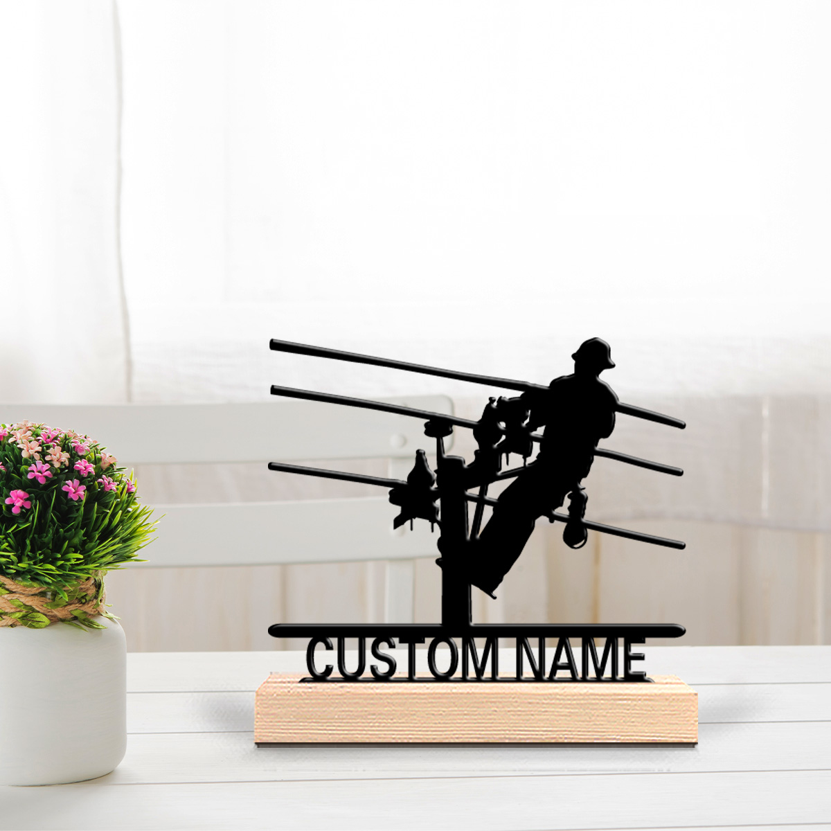 Home Office Living Room - 1 stuk stijlvolle gepersonaliseerde elektricien metaal
