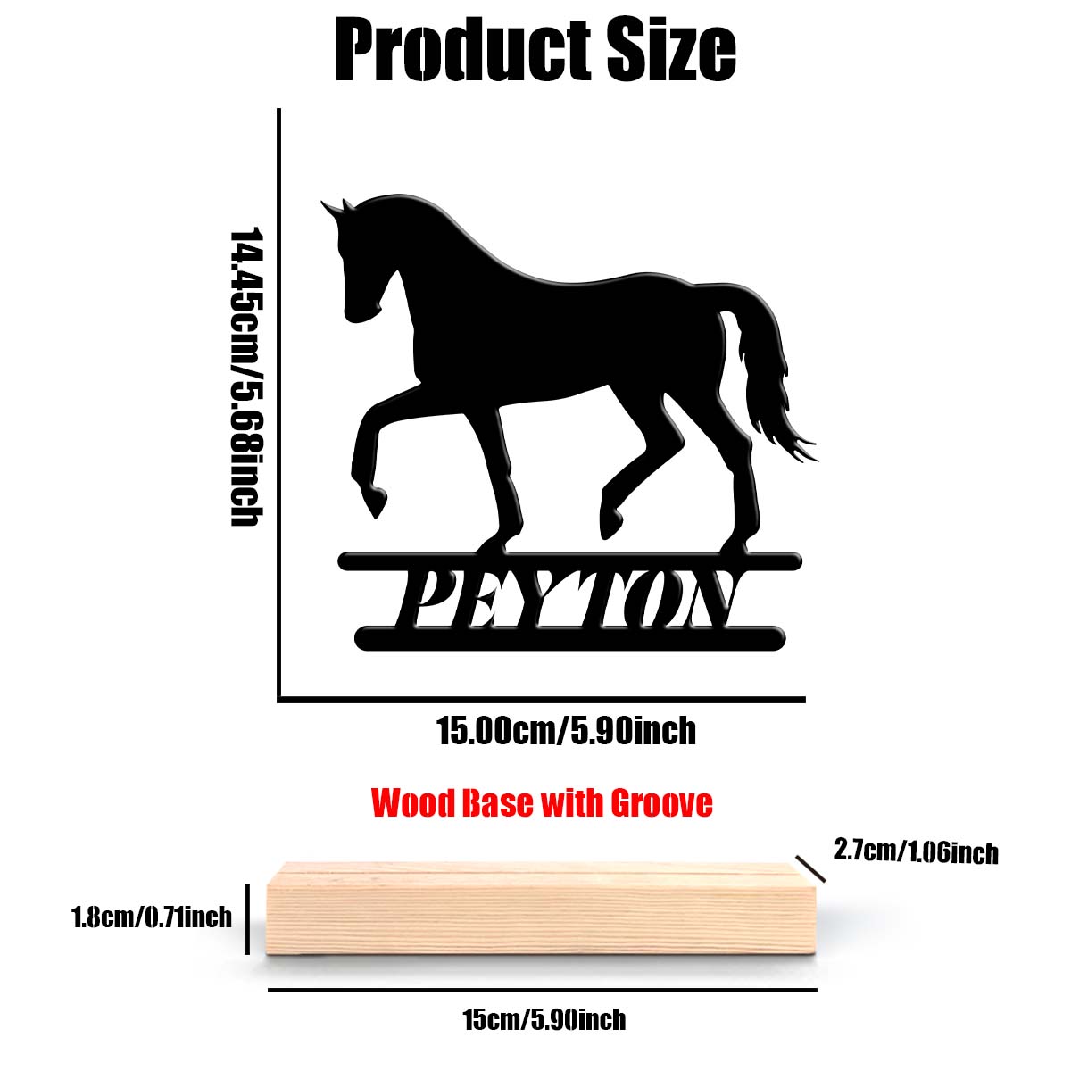 1Pc Csutom Running Horse Houte - Home Office Gifts recensie en prijs