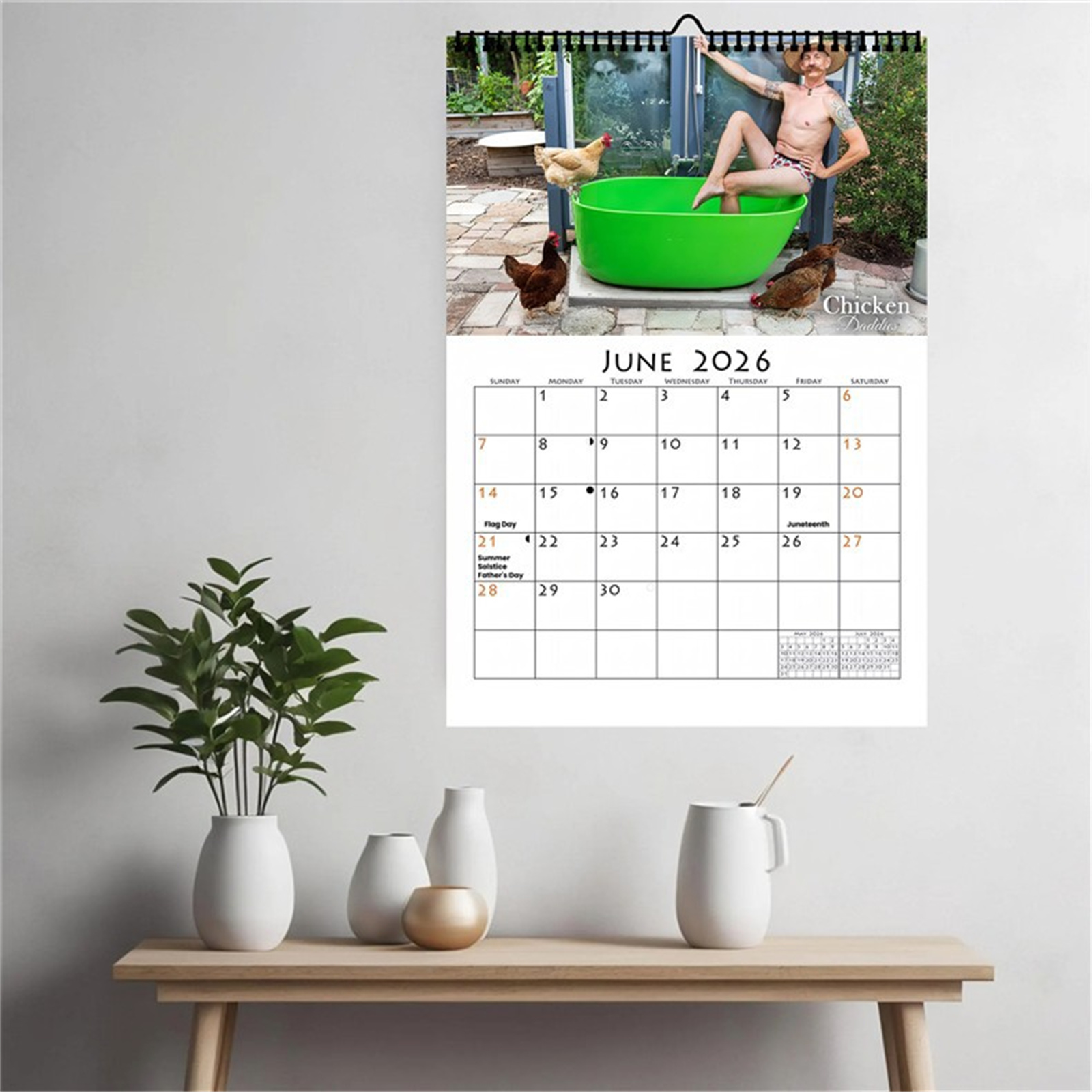 2026 grappige kip papa wandkal - Home Office Ideas recensie en prijs
