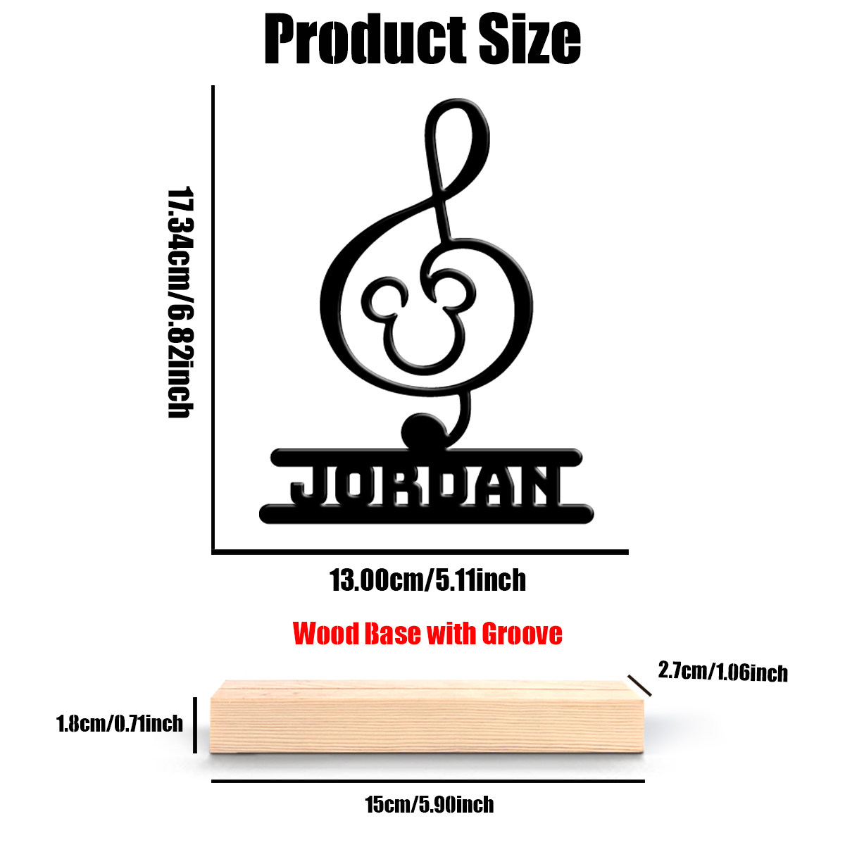 1Pc Csutom Naam Muzieknoot Hou - Home Office Gifts recensie en prijs
