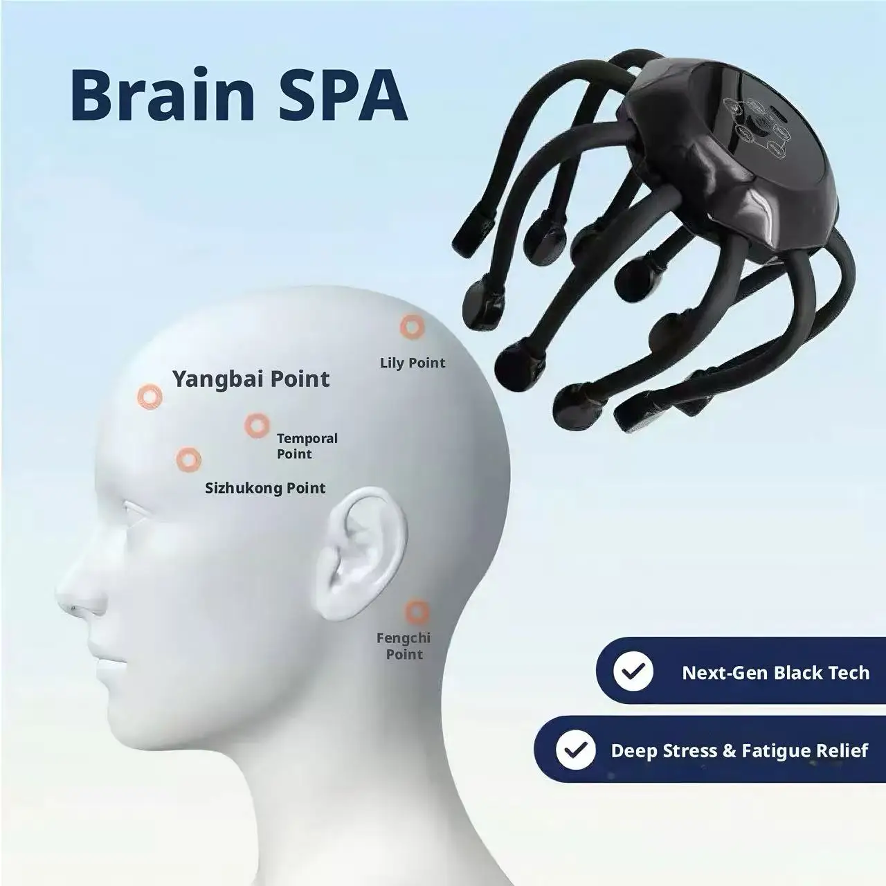 Draagbare draadloze massageapp - Home Office Head recensie en prijs