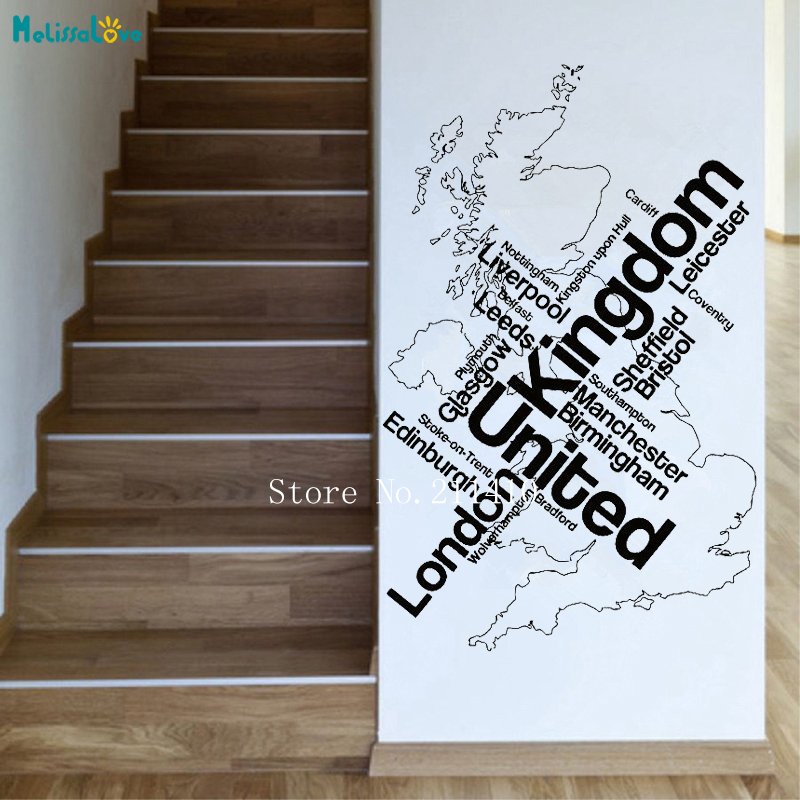 Muursticker Kaart Londen Unied - Home Office Of London recensie en prijs