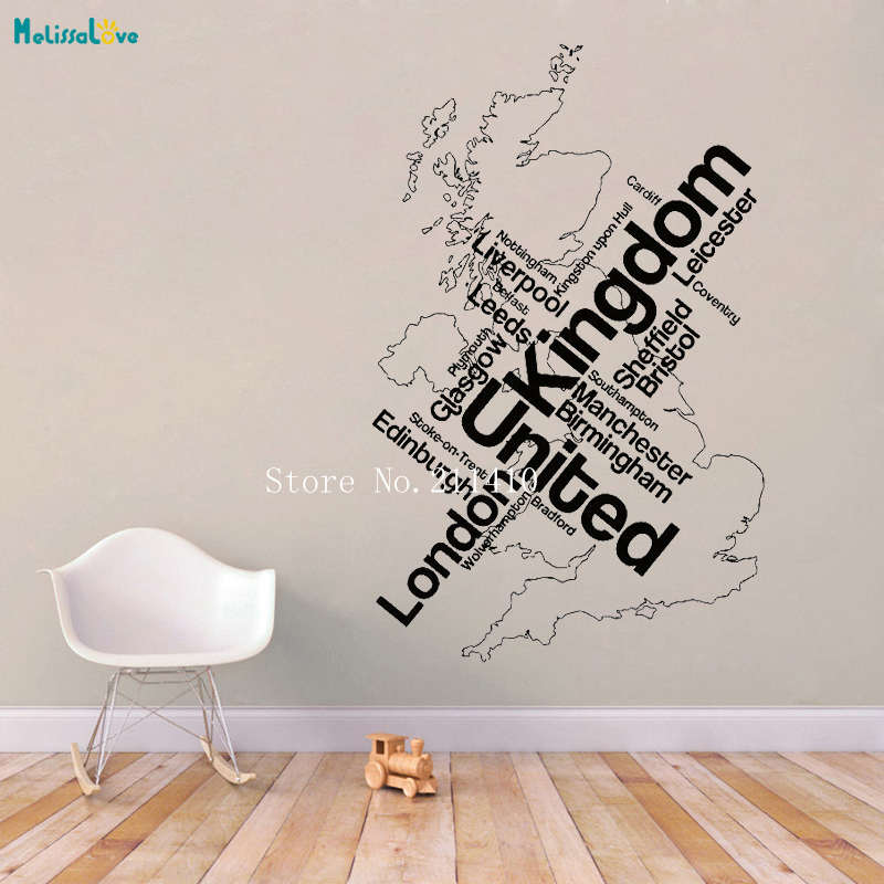 Muursticker Kaart Londen Unied - Home Office Of London recensie en prijs