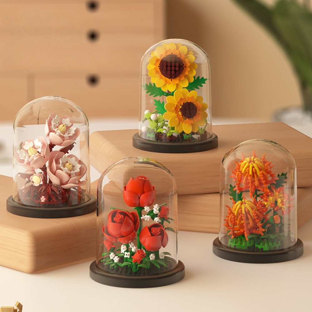 MOC Eeuwige Boeket Rose Bouwst - Home Office Pay recensie en prijs
