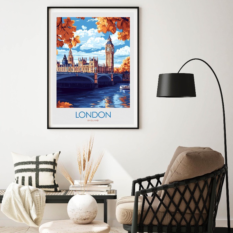 Britse stadsgezicht Wall Art C - Home Office Of London recensie en prijs