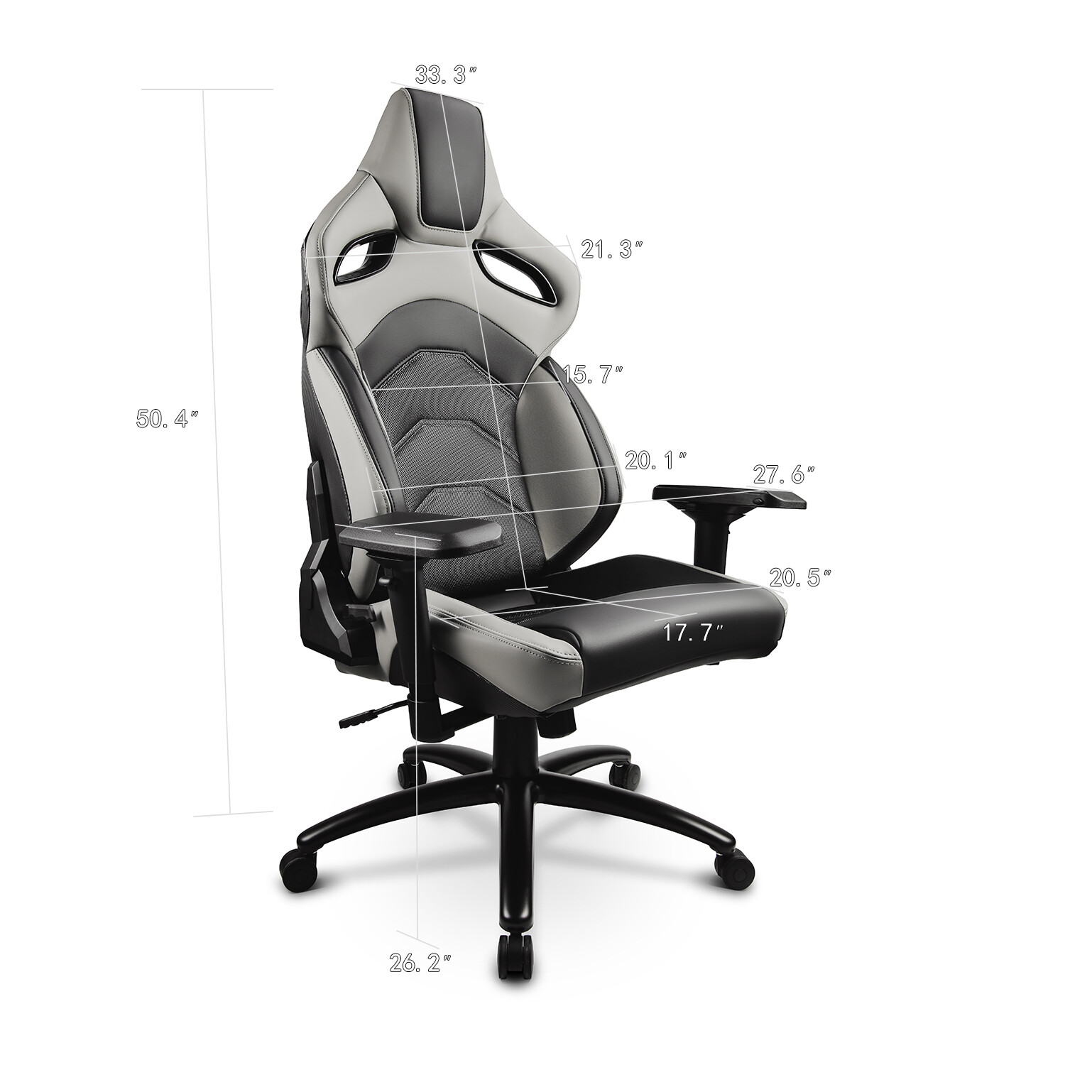 1PC Racing Seats Style-stoelen - Home Office Questions recensie en prijs