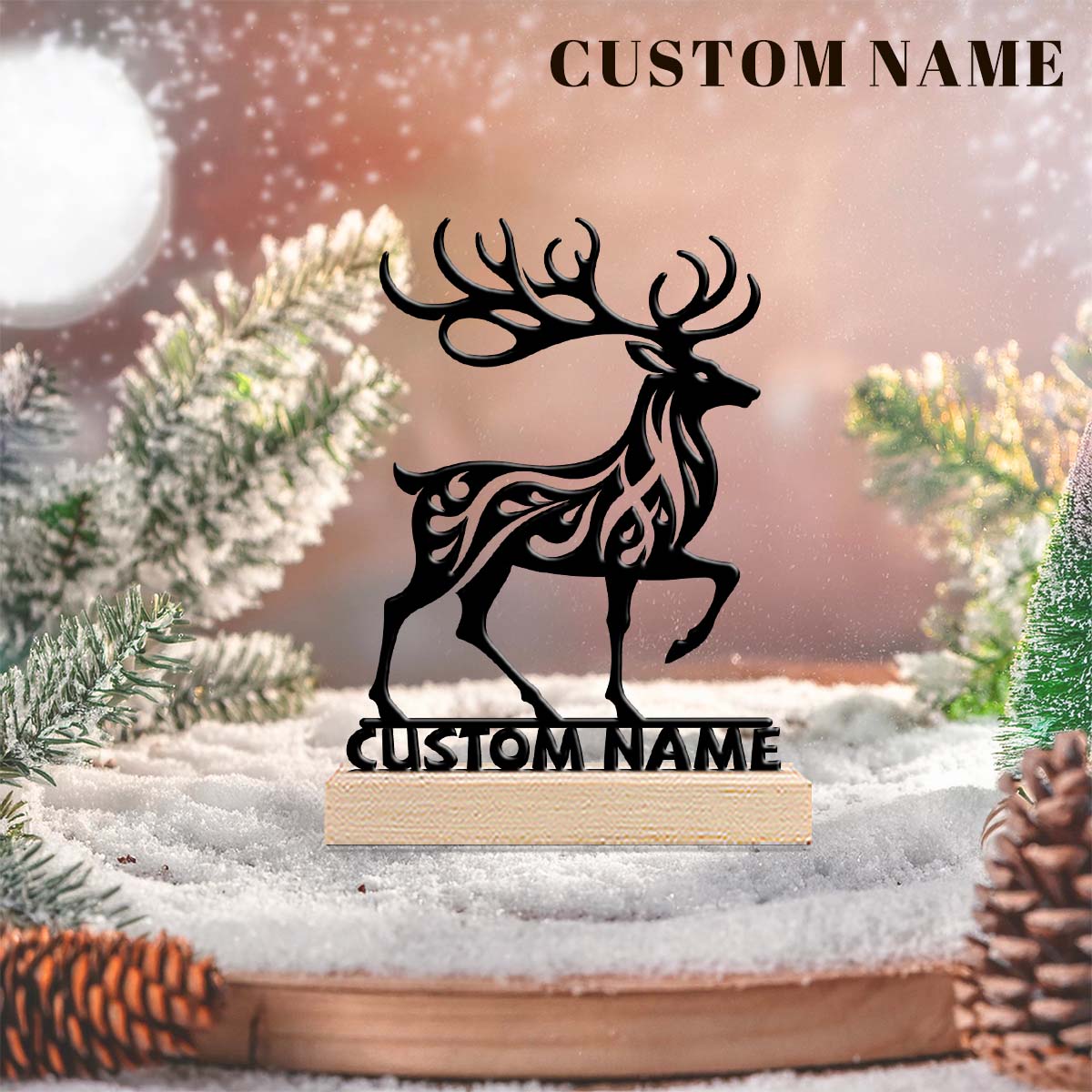 1Pc Csutom Running Deer Houten - Home Office Gifts recensie en prijs