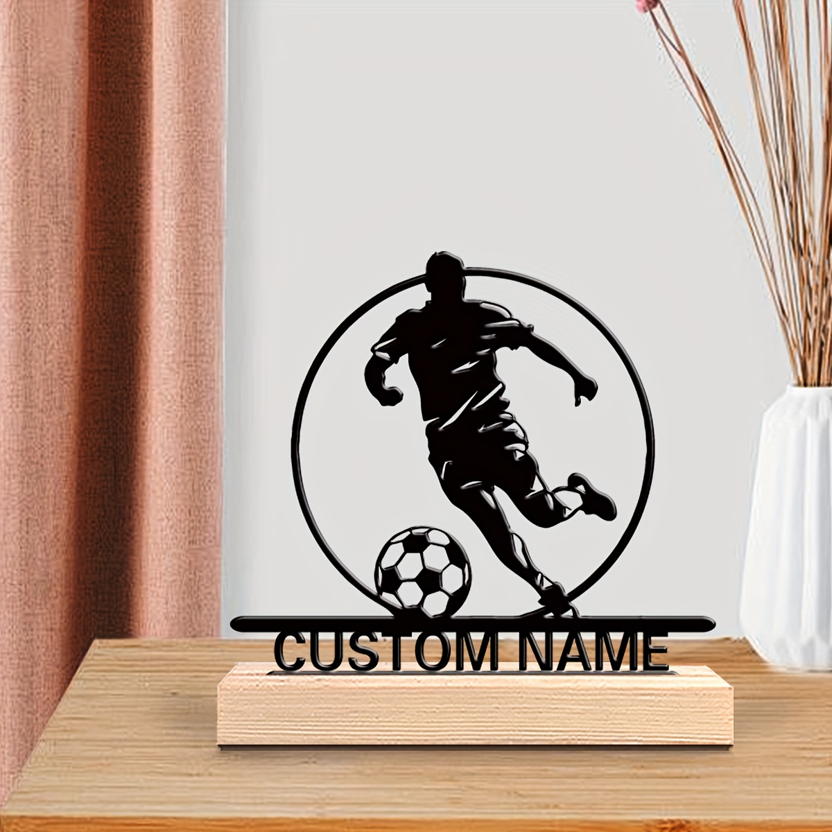 Aangepaste voetbalspeler metal - Home Office Ideas recensie en prijs