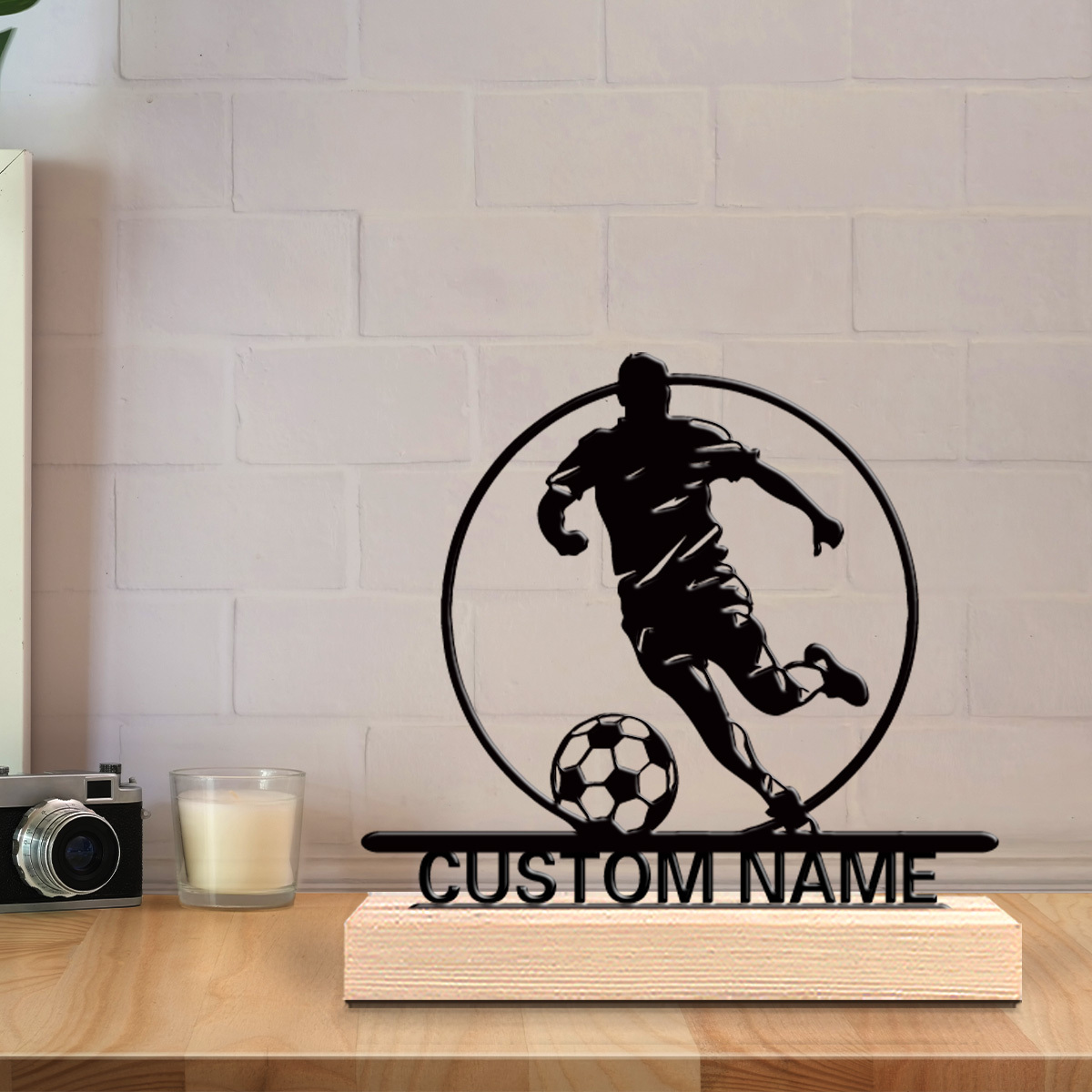 Aangepaste voetbalspeler metal - Home Office Ideas recensie en prijs