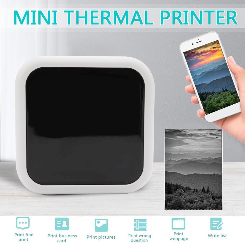 Mini Bluetooth thermische prin - Home Office Questions recensie en prijs