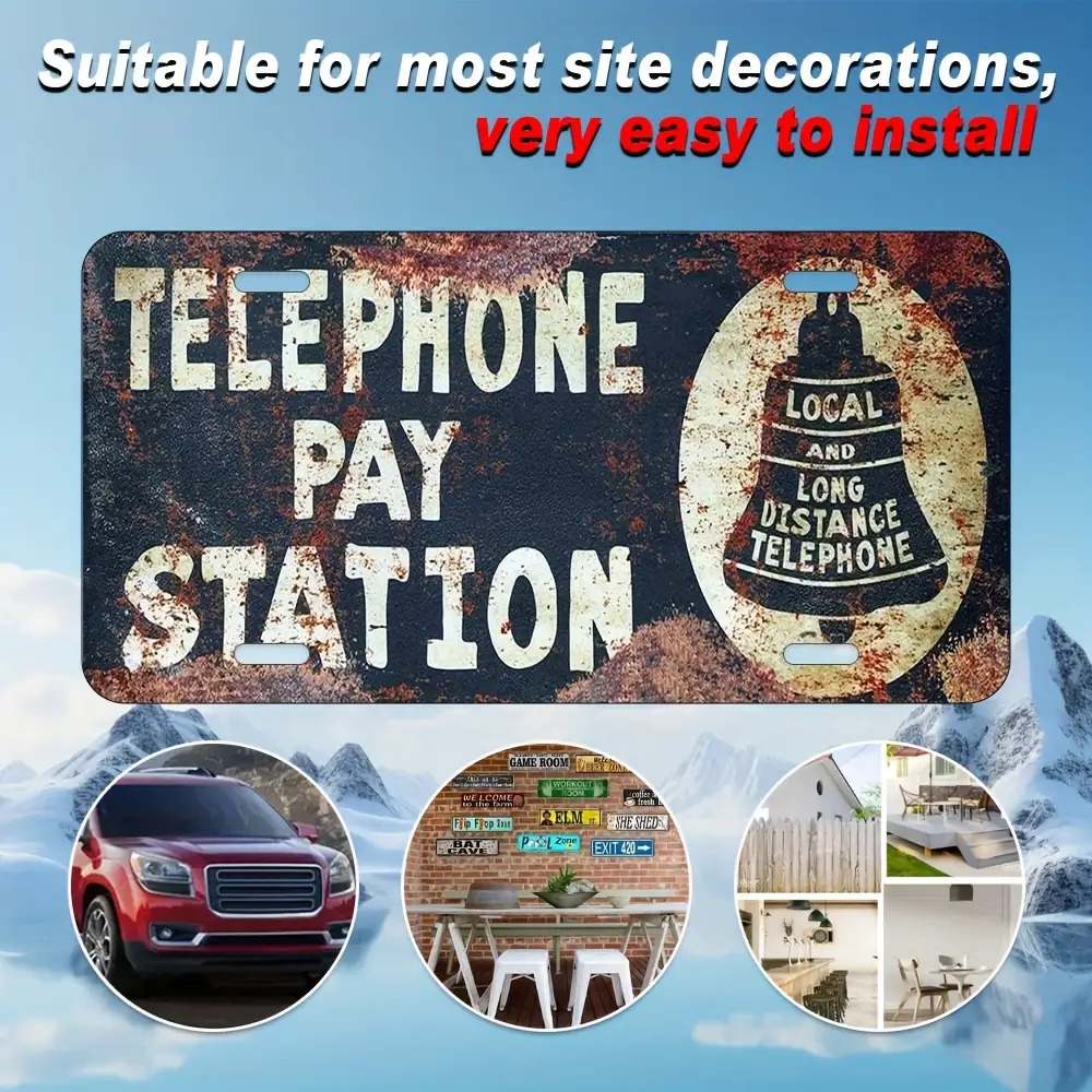 Tin Sign - Telefoonbetaalstati - Home Office Pay recensie en prijs
