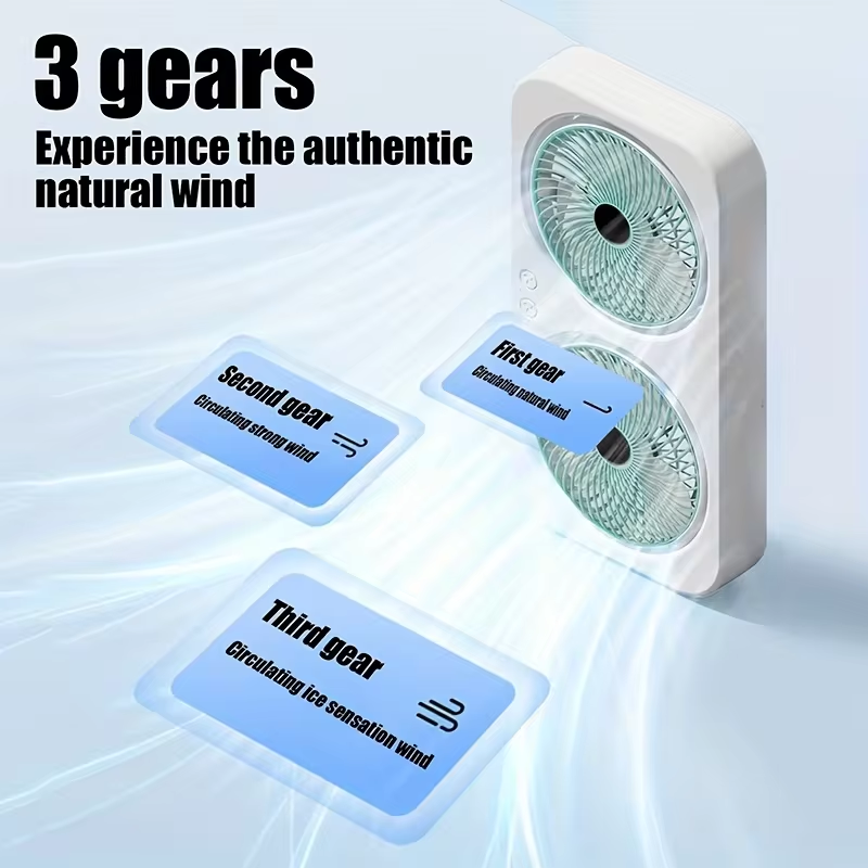 Dubbele USB-ventilator met 360 - Home Office Head recensie en prijs