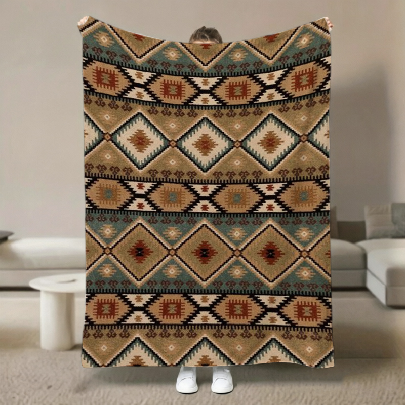 Navajo-stijl deken met diamant - Home Office Guest Room recensie en prijs