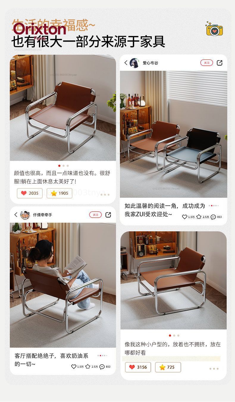 Moderne fauteuil met leren acc - Home Office Guest Room recensie en prijs