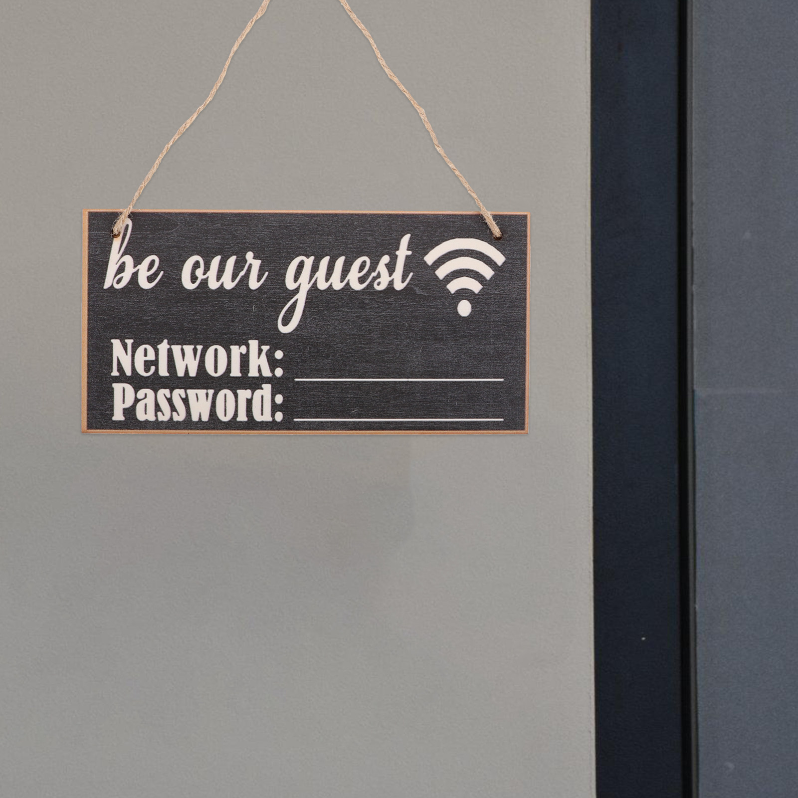 2 stuks houten WiFi-wachtwoord - Home Office Guest Room recensie en prijs
